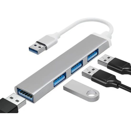 Anera Aleación de alta velocidad Multi tipo C 3.1 a 4 puertos USB3.0 USB2.0 Hub Usbc 4port Hub para MacBook PRO Notebook